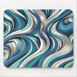 Tapis De Souris Motif de vague d'inspiration océanique