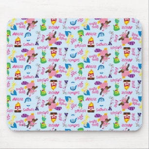 Tapis De Souris Motif d'émotions mixtes