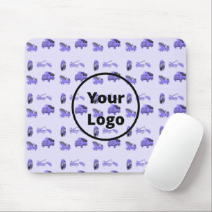 Tapis De Souris Motif d'entreprise de camionnage bleu