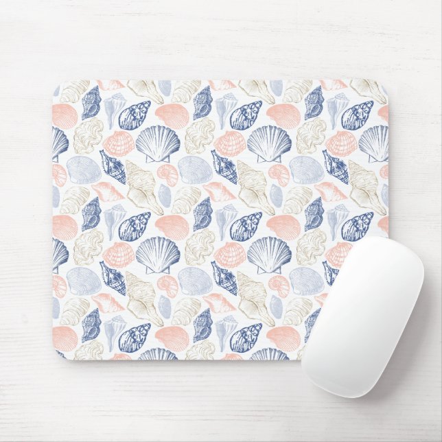 Tapis De Souris Motif des coques (Avec souris)