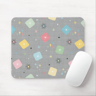 Tapis De Souris Motif d'explosions d'étoile atomique éparpillé par