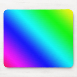Tapis De Souris Motif Diagonal Diagonal Arc-en-ciel dégradé