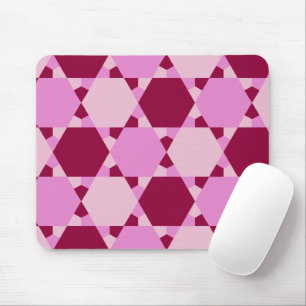 Tapis De Souris Motif d'illusion optique Girly Pink