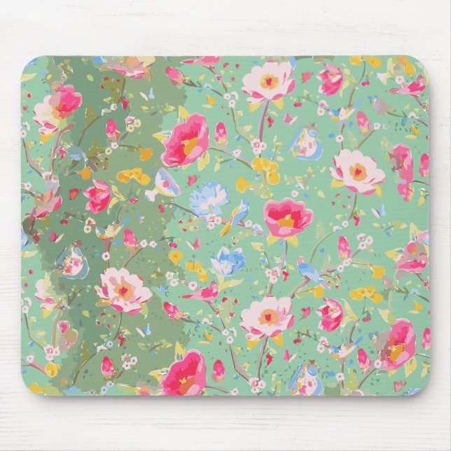 Tapis De Souris Motif Dimsun de paroi de fleur (Devant)