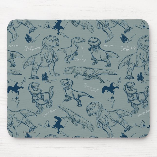 Tapis De Souris Motif Dinosaur Sketch (Devant)