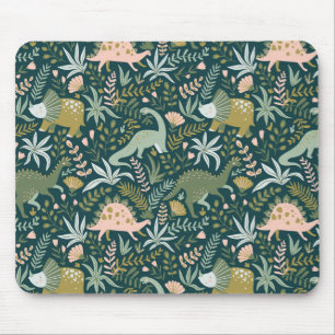 Tapis De Souris Motif Dinosaur Vert