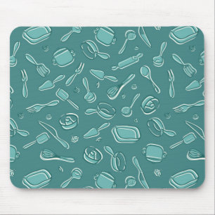 Tapis De Souris Motif d'ustensiles de cuisine