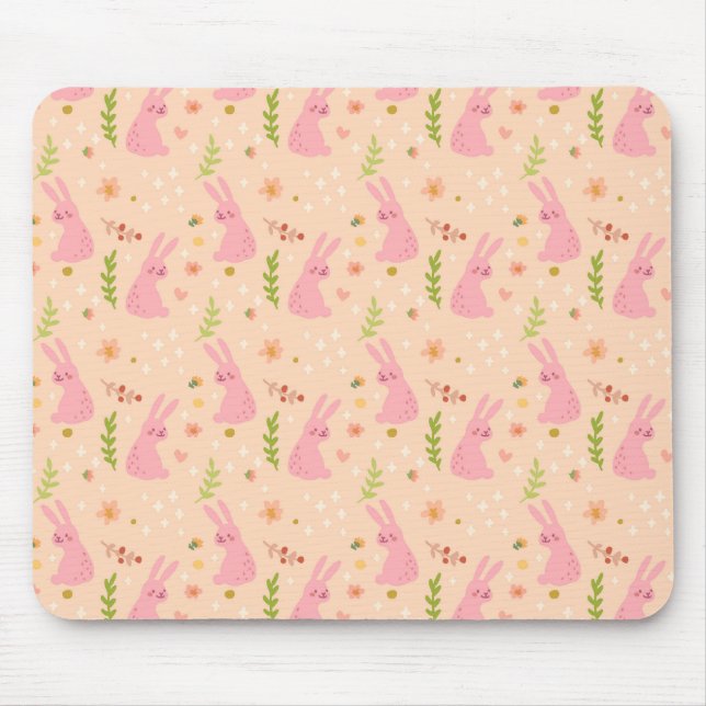 Tapis De Souris Motif élégant | Mousepad de Pâques d'aquarelle (Devant)