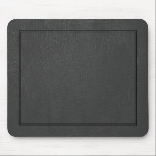 Tapis De Souris Motif en cuir Vintage noir