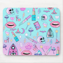 Motif en pastel Girly de Goth de sorcière