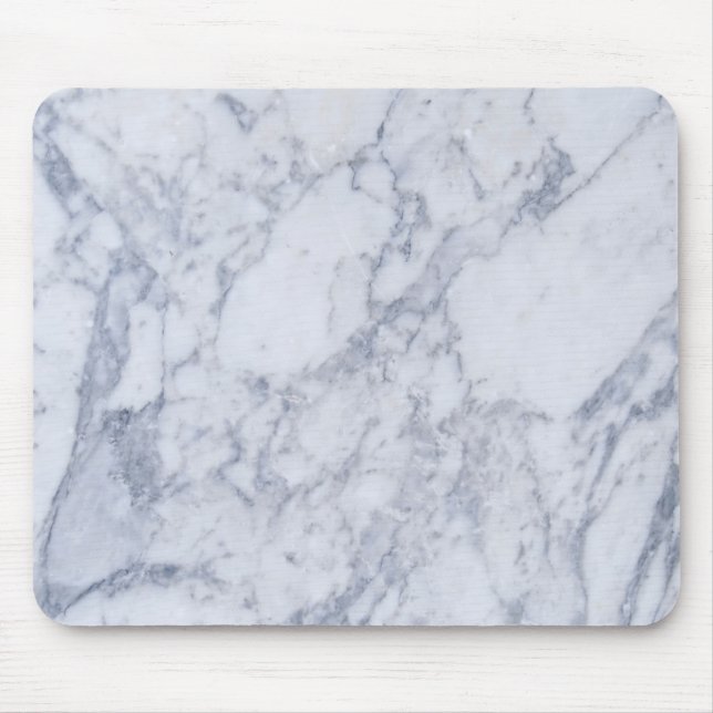 Tapis De Souris Motif en pierre de marbre gris clair (Devant)