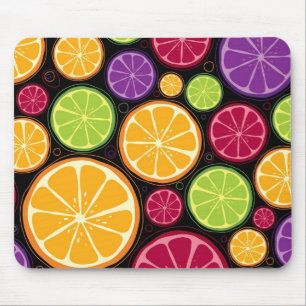 Tapis De Souris Motif et arrière - plan oranges