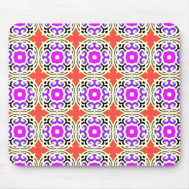 Tapis De Souris Motif ethnique avec motifs marocains (Devant)