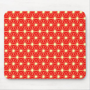 Tapis De Souris motif étoile rouge avec ligne jaune