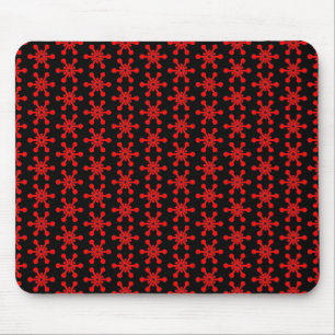 Tapis De Souris Motif étoile - rouge sur noir
