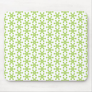 Tapis De Souris Motif étoile - Vert sur blanc