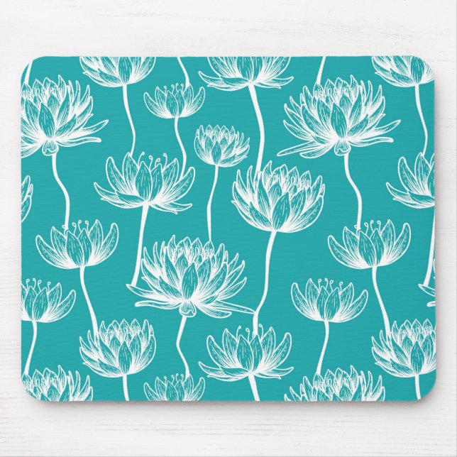 Tapis De Souris Motif fleur de lotus (Devant)