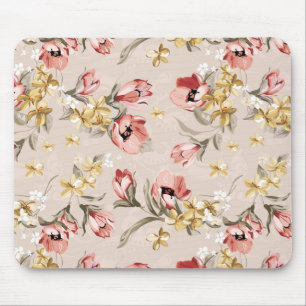 Tapis De Souris Motif floral 3 d'élégance abstraite