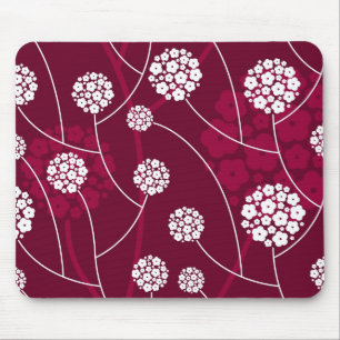 Tapis De Souris Motif floral abstrait