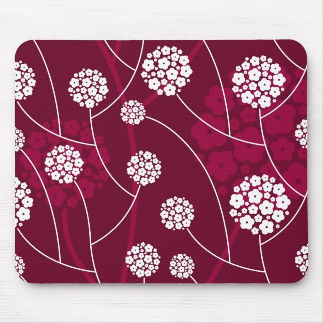 Tapis De Souris Motif floral abstrait (Devant)