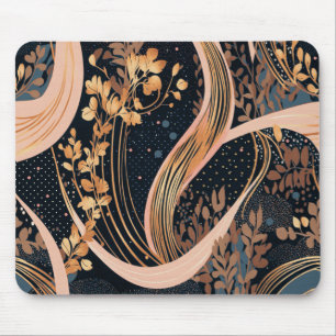 Tapis De Souris motif floral Abstrait, pois, vignes