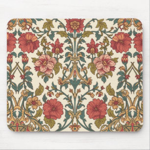 Tapis De Souris Motif floral de roses roses antiques de William Mo
