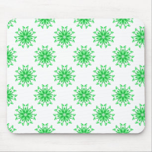 Tapis De Souris Motif floral frais vert