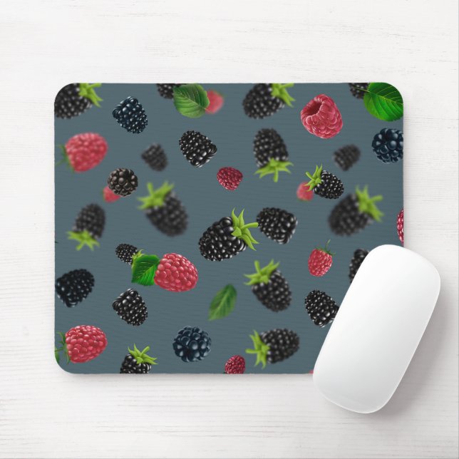 Tapis De Souris Motif framboise 2 (Avec souris)