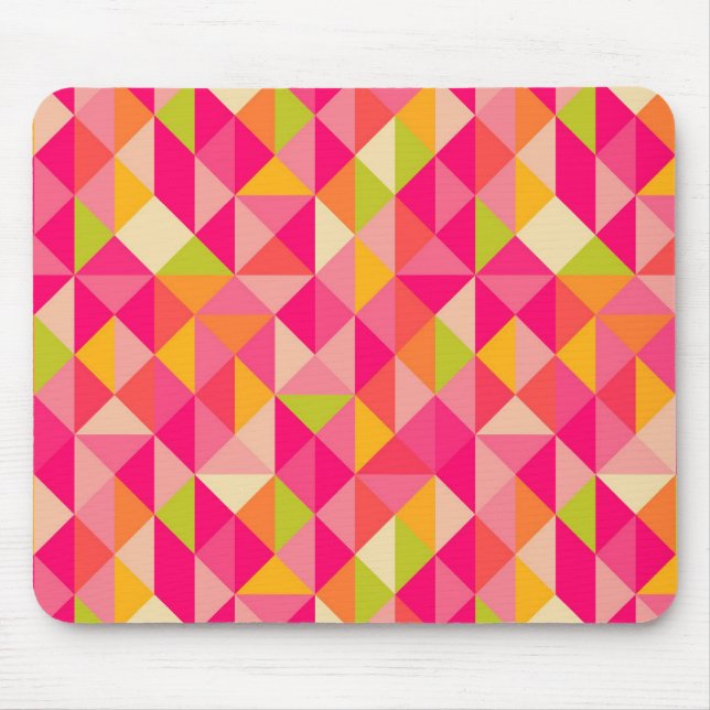 Tapis De Souris Motif géométrique de triangles (Devant)