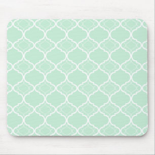 Tapis De Souris Motif géométrique vert en bon état de Quatrefoil
