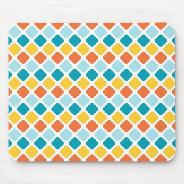 Tapis De Souris Motif géométrique Vintage élégant (Devant)