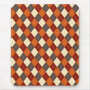 Tapis De Souris Motif Gingham d'automne 