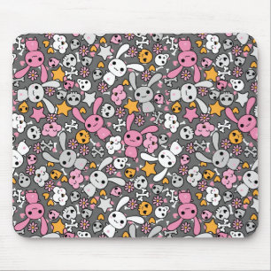 Tapis De Souris motif gris de kawaii