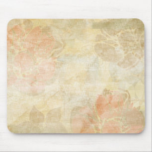 Tapis De Souris motif grunge floral d'arrière - plan d'art