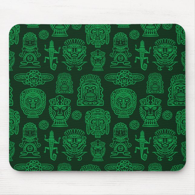Tapis De Souris Motif inspiré par Aztec (Devant)