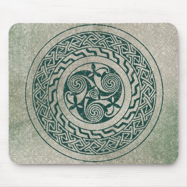 Tapis De Souris Motif irlandais de médaillon de Knotwork de Celtic (Devant)