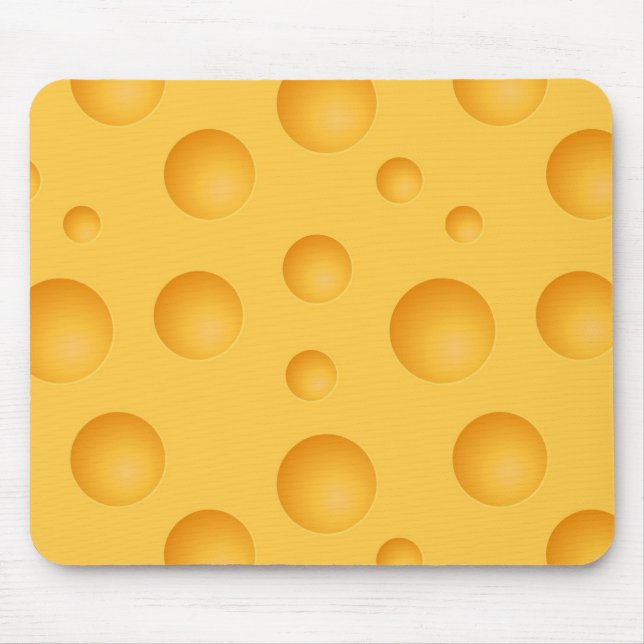 Tapis De Souris Motif jaune de fromage (Devant)