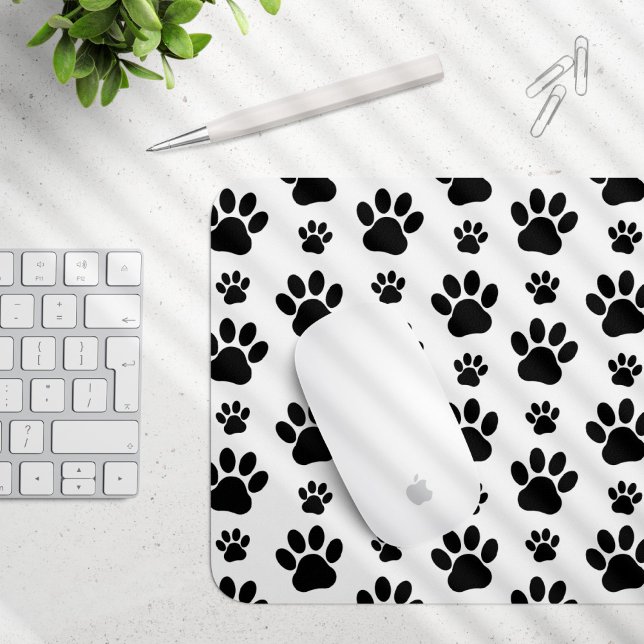 Tapis De Souris Motif mâle, pattes de chien, Empreintes de pattes, (Créateur téléchargé)