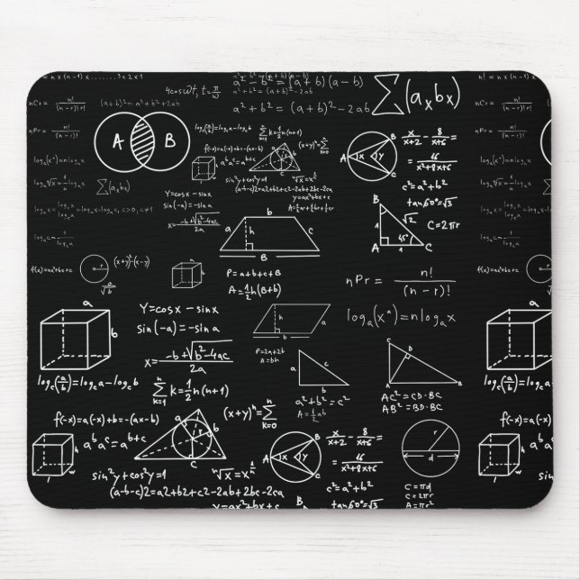 Tapis De Souris motif mathématique dessin de l'école de sciences g (Devant)