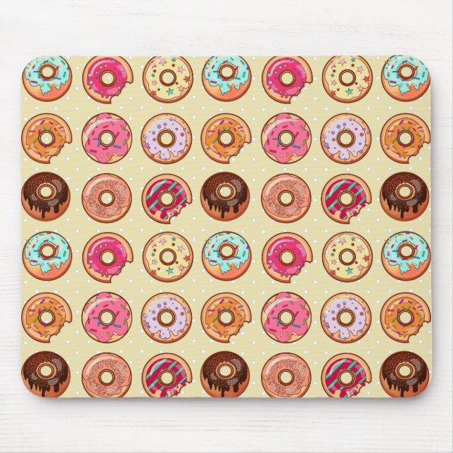 Tapis De Souris Motif mignon de beignet (Devant)