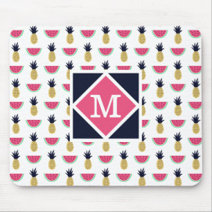 Tapis De Souris Motif mignon de griffonnage d'ananas et de