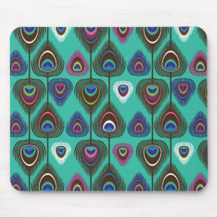 Tapis De Souris motif mignon de plume de paon