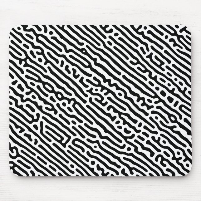 Tapis De Souris Motif noir et blanc (Devant)