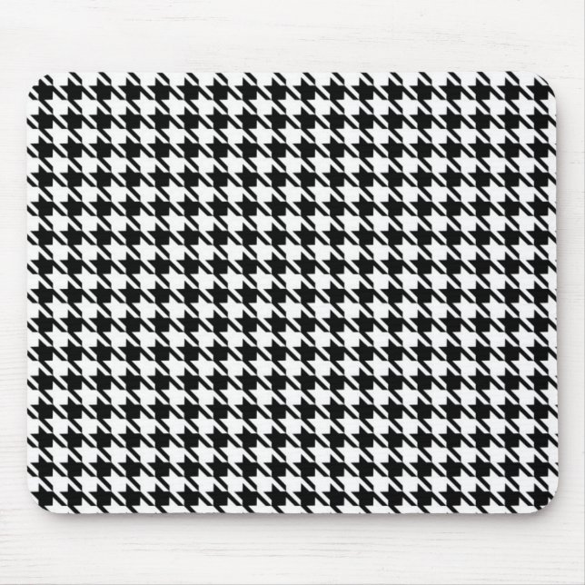 Tapis De Souris Motif noir et blanc élégant (Devant)