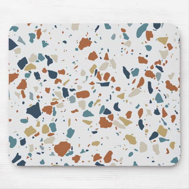 Tapis De Souris Motif numérique couleur Terrazzo (Devant)