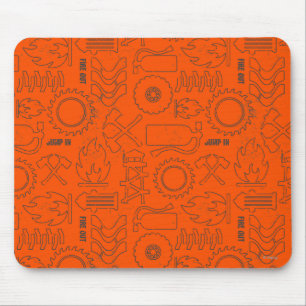 Tapis De Souris Motif orange fumeur