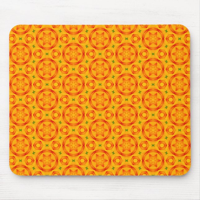 Tapis De Souris Motif Orange Terrazzo (Devant)