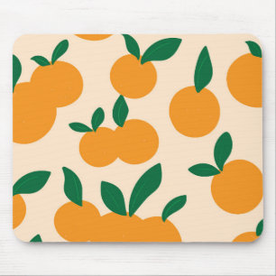 Tapis De Souris Motif Oranges De Fruits Citriques De Style Moderne