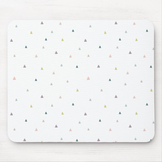 Tapis De Souris Motif Pastel Triangle (Devant)