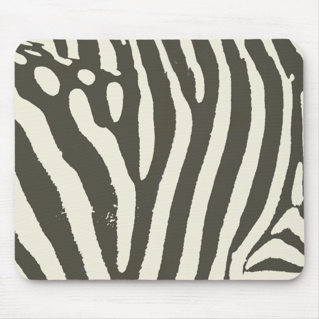 Tapis De Souris Motif Poster de animal Zebra Stripe (Devant)
